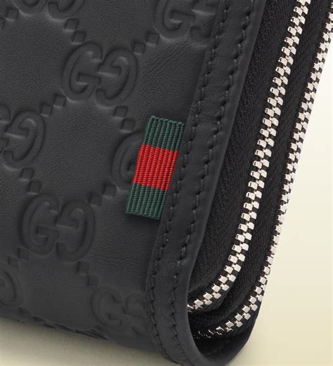 gucci zip wallet mens